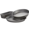 Plat x3 moule à manqué tarte et cake revêtement antiadhésif^Gifi New