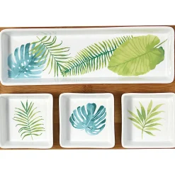 Plateau + 4 coupelles motif jungle^Gifi Clearance