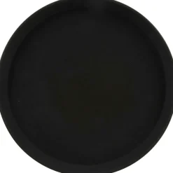 Plateau antidérapant rond noir^Gifi Online