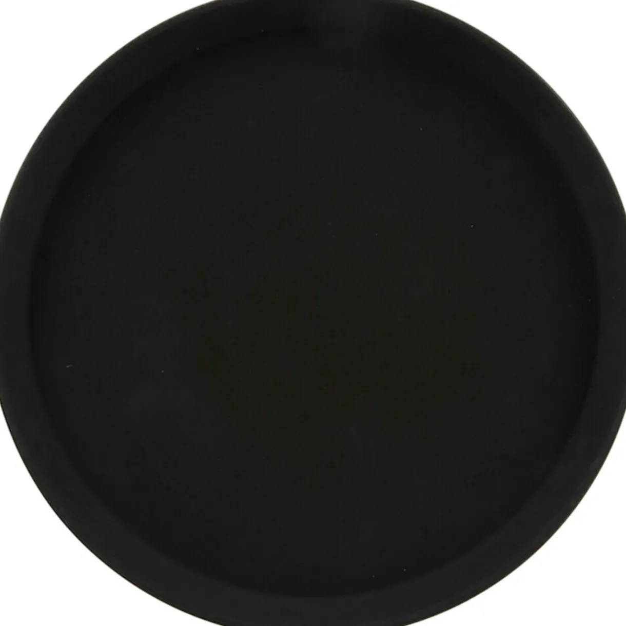 Plateau antidérapant rond noir^Gifi Online