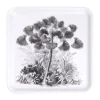 Plateau carré mélaminé motif arbre gris et blanc 33x33cm^Gifi Outlet
