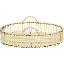 Plateau déco rond en bambou et métal^Gifi Best