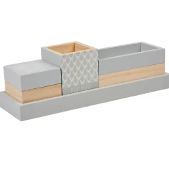 Plateau de rangement déco bois gris naturel^Gifi Hot