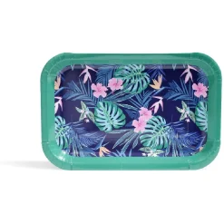 Plateau de service en carton motif tropical x 5^Gifi Outlet