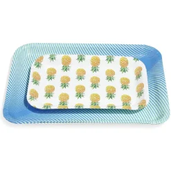 Plateau de service en carton style tropical x 5^Gifi Discount