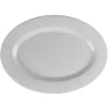 Plateau de service ovale martelé blanc^Gifi Outlet