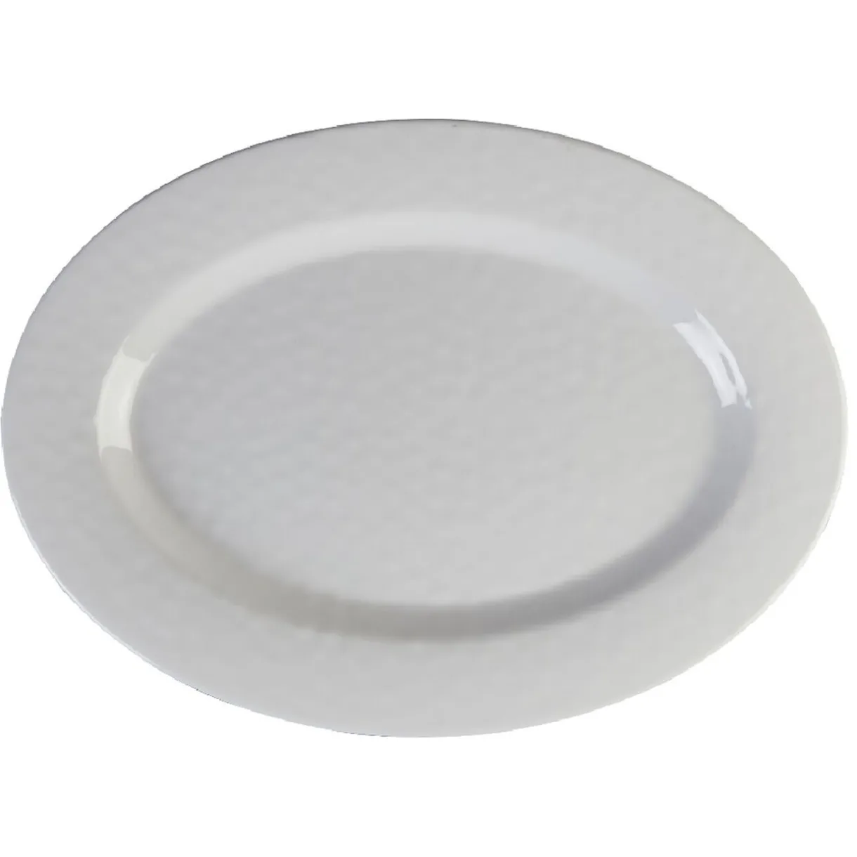 Plateau de service ovale martelé blanc^Gifi Outlet