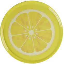 Plateau de service rond motif fruit^Gifi Clearance