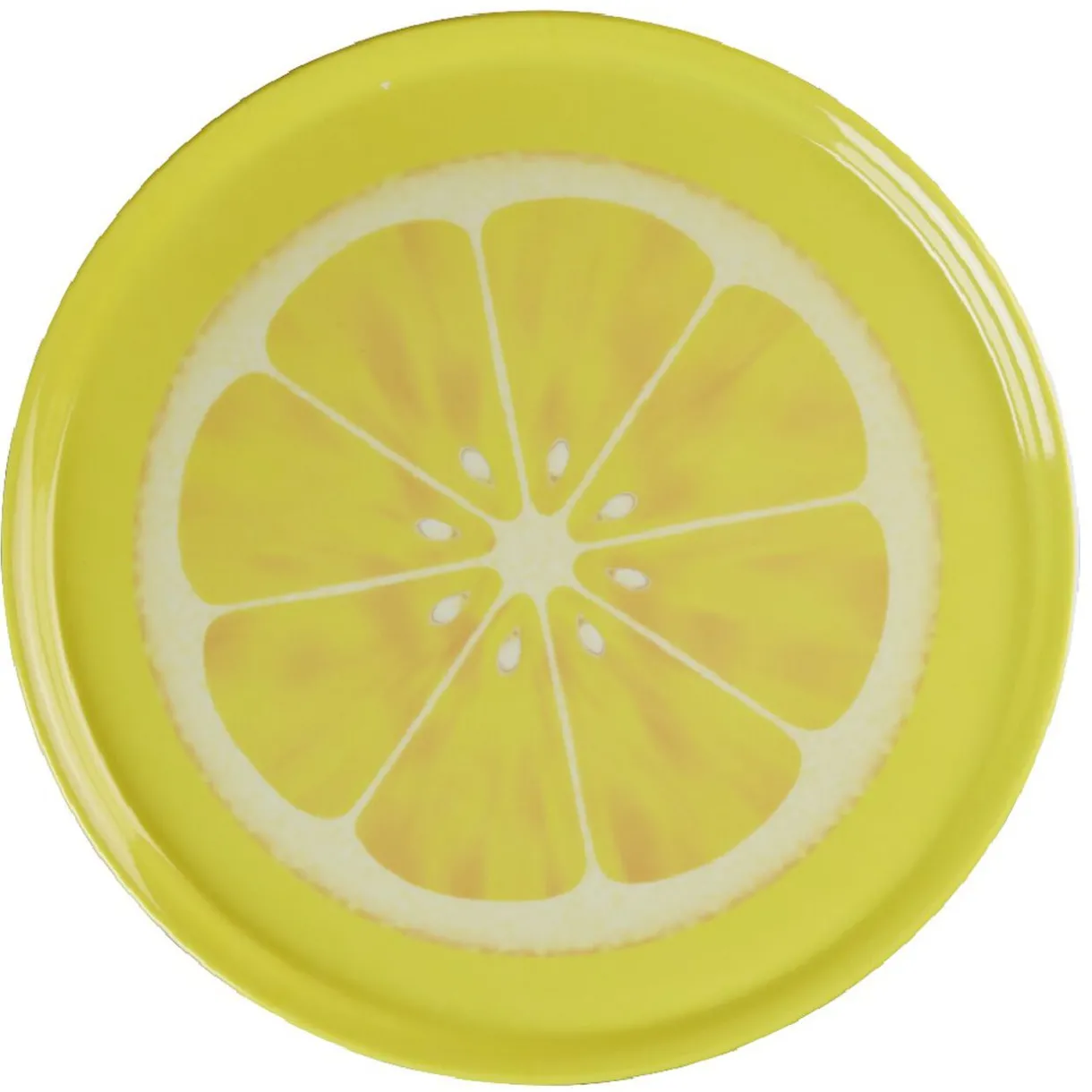 Plateau de service rond motif fruit^Gifi Clearance