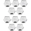 Plateau hexagonal carton argenté métallisé Ø26cm x10^Gifi Clearance