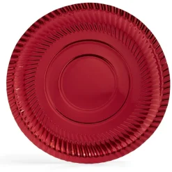 Plateau présentation carton rouge métallisé x3^Gifi Outlet