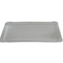 Plateau rectangulaire argenté en carton x5^Gifi Hot