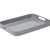 Plateau rectangulaire avec poignées uni gris^Gifi Hot