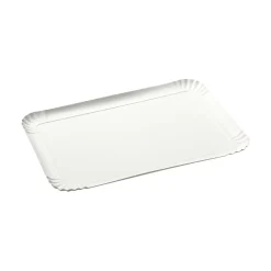 Plateau rectangulaire blanc en carton x3^Gifi New