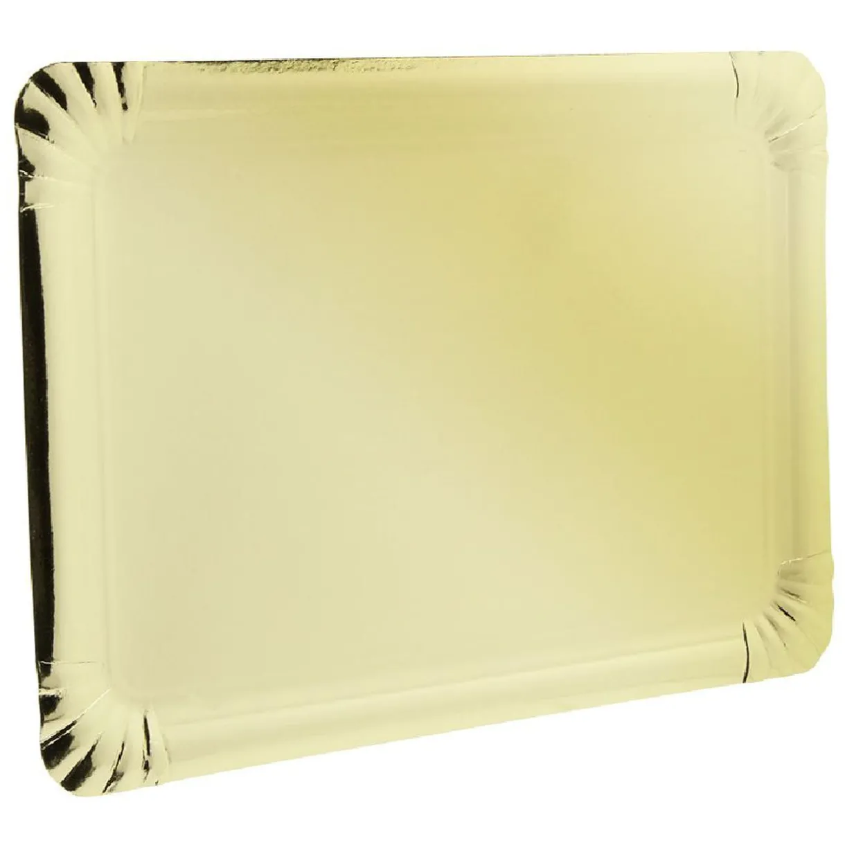 Plateau rectangulaire en carton doré x5^Gifi