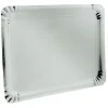 Plateau rectangulaire en carton argenté x 3^Gifi