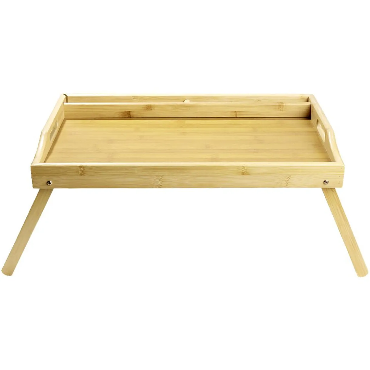 Plateau rectangulaire en bambou pieds rétractables 50x30xH24,5cm^Gifi Sale