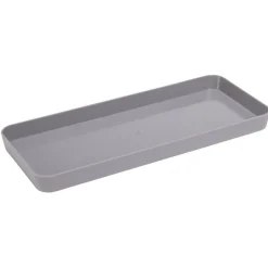 Hot Gifi Plateau rectangulaire gris plastique 26x11xH2cm