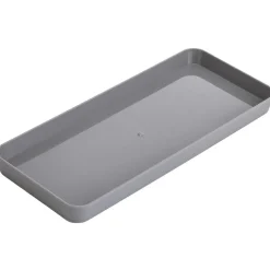 Sale Gifi Plateau rectangulaire gris plastique 26x11xH2cm