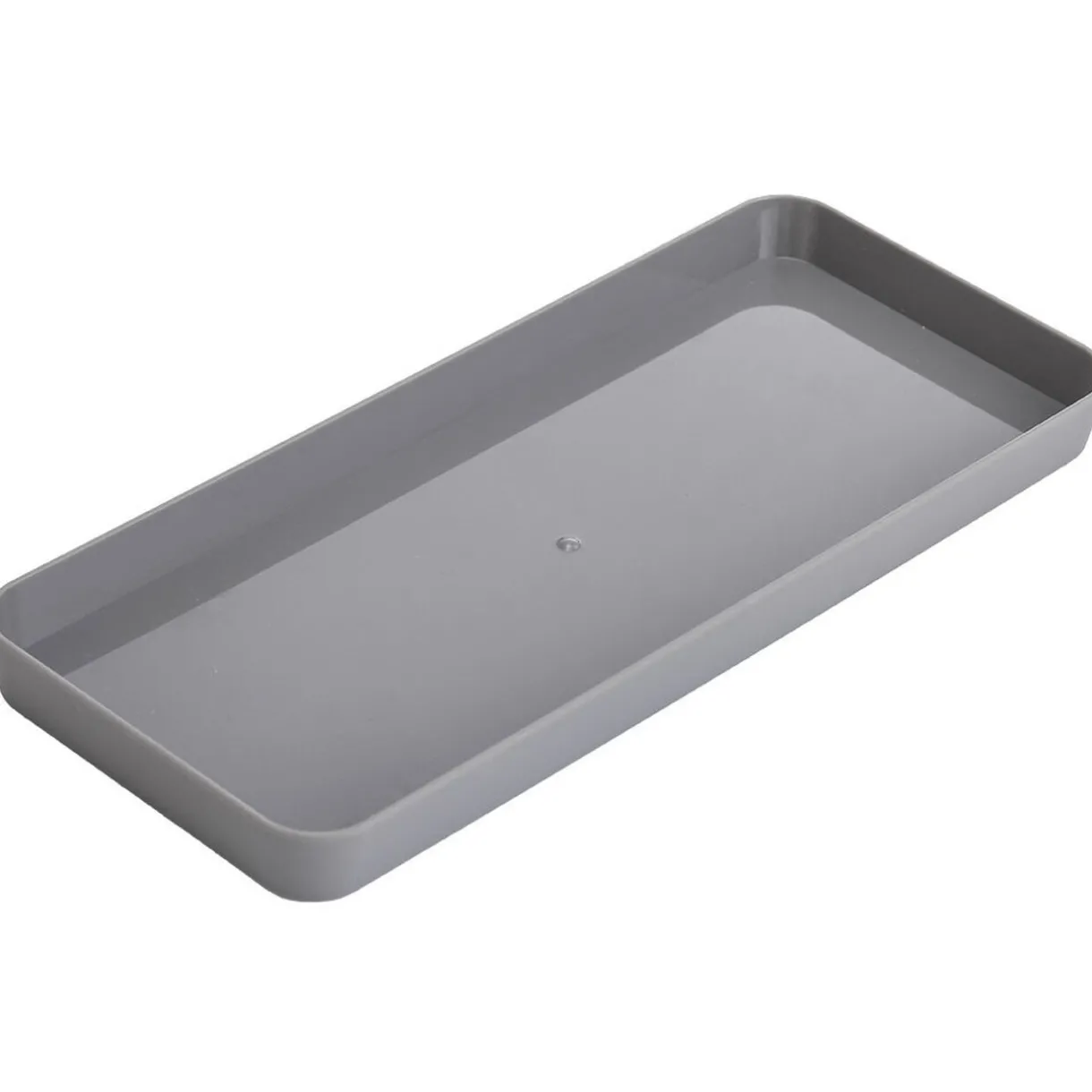 Sale Gifi Plateau rectangulaire gris plastique 26x11xH2cm