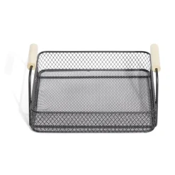 Plateau rectangulaire maille métal noir^Gifi Outlet