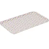 Plateau rectangulaire mélamine blanc motif pois multicolores^Gifi New