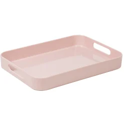Plateau rectangulaire mélamine rose^Gifi Outlet
