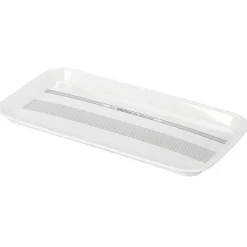 Plateau rectangulaire mélamine blanc écritures noires^Gifi Online