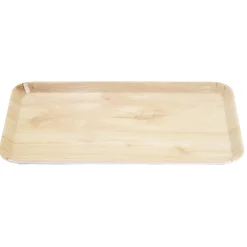 Plateau rectangulaire mélaminé effet bois naturel 19x30cm^Gifi Clearance