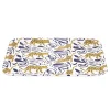 Plateau rectangulaire motif léopard blanc et bleu 27x38cm^Gifi Online