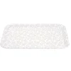 Plateau rectangulaire motif feuillage blanc et vert 27x38cm^Gifi Online