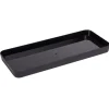 Sale Gifi Plateau rectangulaire noir plastique 26x11xH2cm