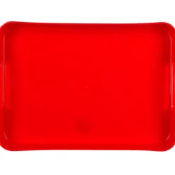 Plateau rectangulaire rouge^Gifi Clearance