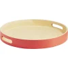 Plateau rond en bambou coloré^Gifi Outlet