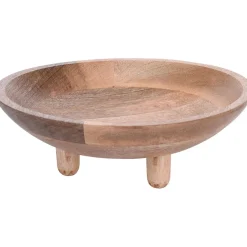 Plateau rond en bois sur pieds^Gifi Online