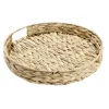 Plateau rond naturel en jacinthe tressée Ø35xH5cm^Gifi Sale