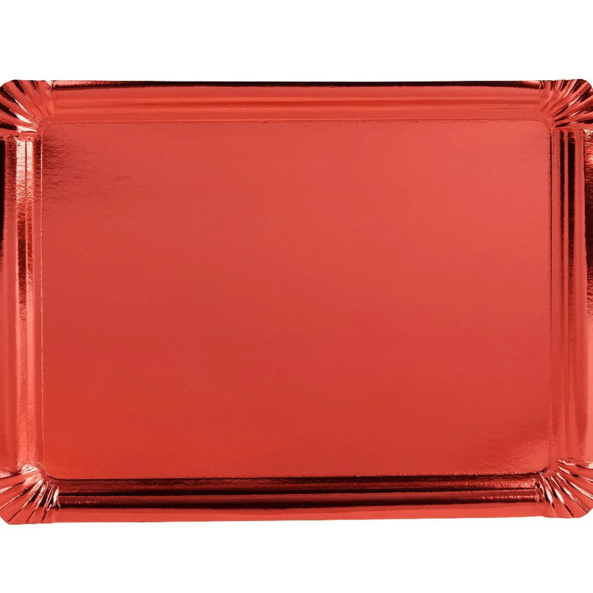 Plateau rouge en carton x3^Gifi