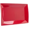 Plateau réutilisable rouge x3^Gifi Discount