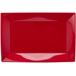 Plateau réutilisable rouge x3^Gifi Discount
