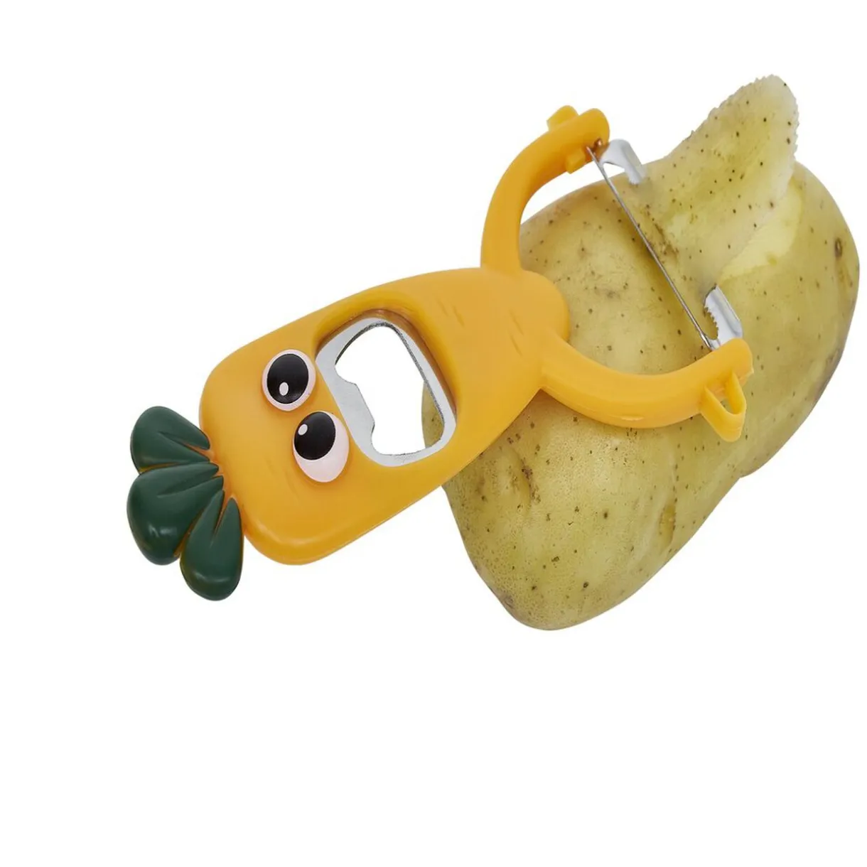 Éplucheur décapsuleur forme carotte orange L13,5cm^Gifi Online