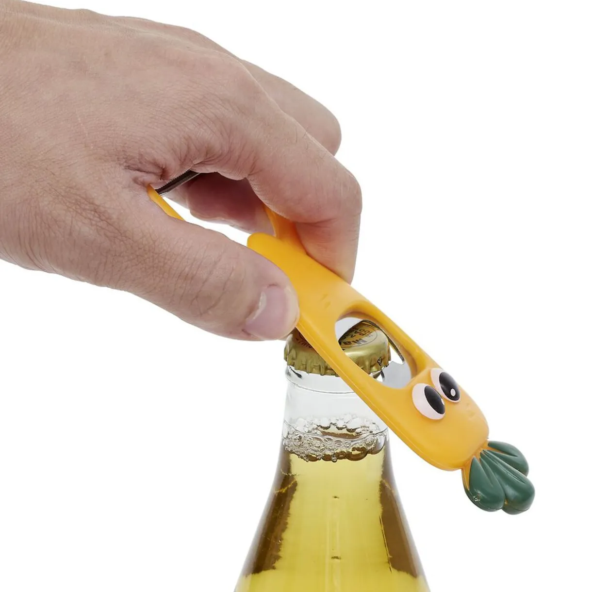 Éplucheur décapsuleur forme carotte orange L13,5cm^Gifi Online