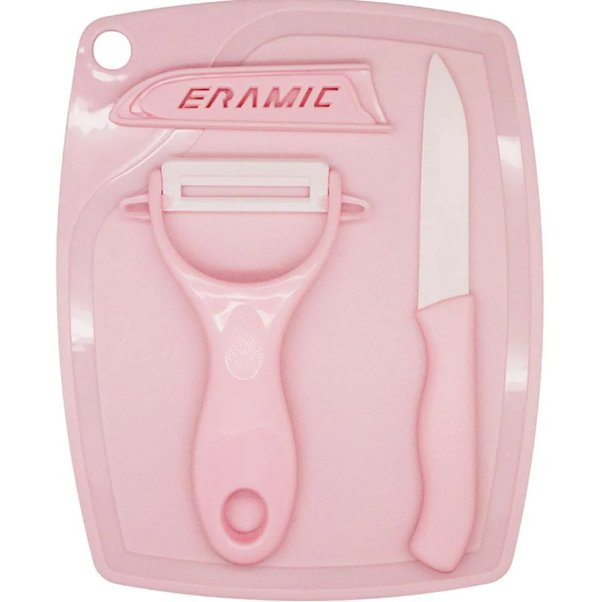 Éplucheur et couteau avec protection inscription ajourée Ceramic^Gifi New