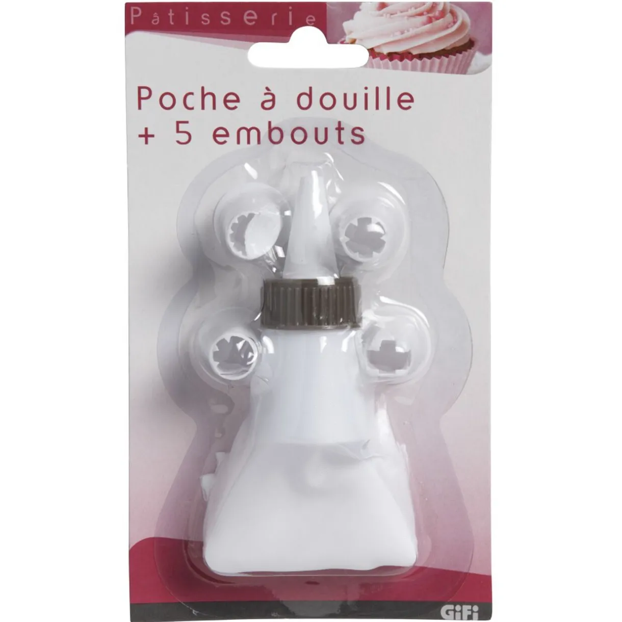 Poche à douille et ses 5 embouts^Gifi Outlet