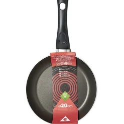 Poêle aluminium noir et rouge Ø20cm^Gifi Discount