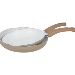 Poêle aluminium taupe x2^Gifi Discount