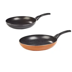 Poêle effet pierre noire et orange x2^Gifi Online