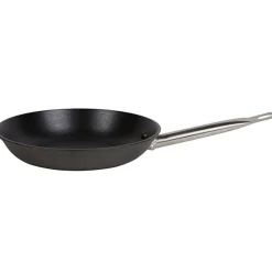 Poêle professionnelle en fonte noire^Gifi New