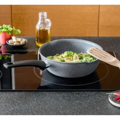 Poêle sauteuse Tefal Mineralia Force aluminium moucheté gris noir ø 26 cm^Gifi Best