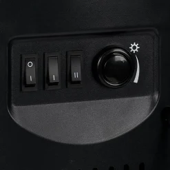 Gifi Poêle soufflant 2en1 Homday déco effet flamme