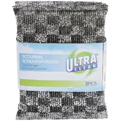 Nettoyage Et Entretien|Gifi Éponge grattoir gris x3